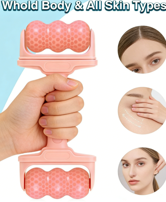 Double Ball Facial Massage Roller | Full Body & All Skin Types