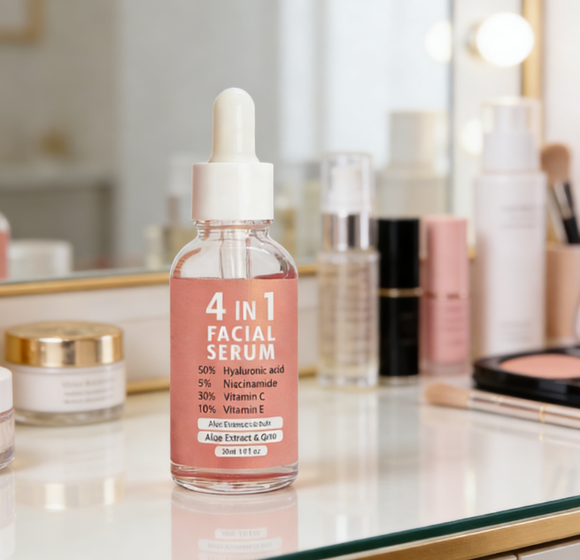 4-in-1 Facial Serum with 50% Hyaluronic Acid